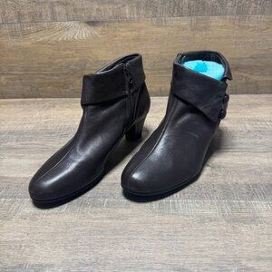 Umberto Raffini Brown Leather Ankle Boots Women's Size EU 39